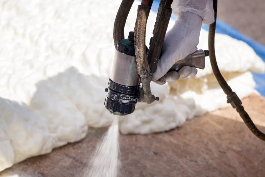 What is the best way to heat spray foam