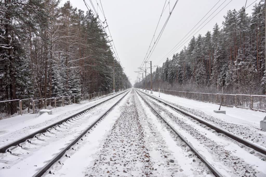Frozen track in need of railroad heating solutions