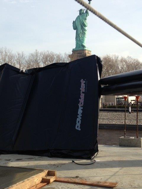 Powerblanket at the Statue of Liberty