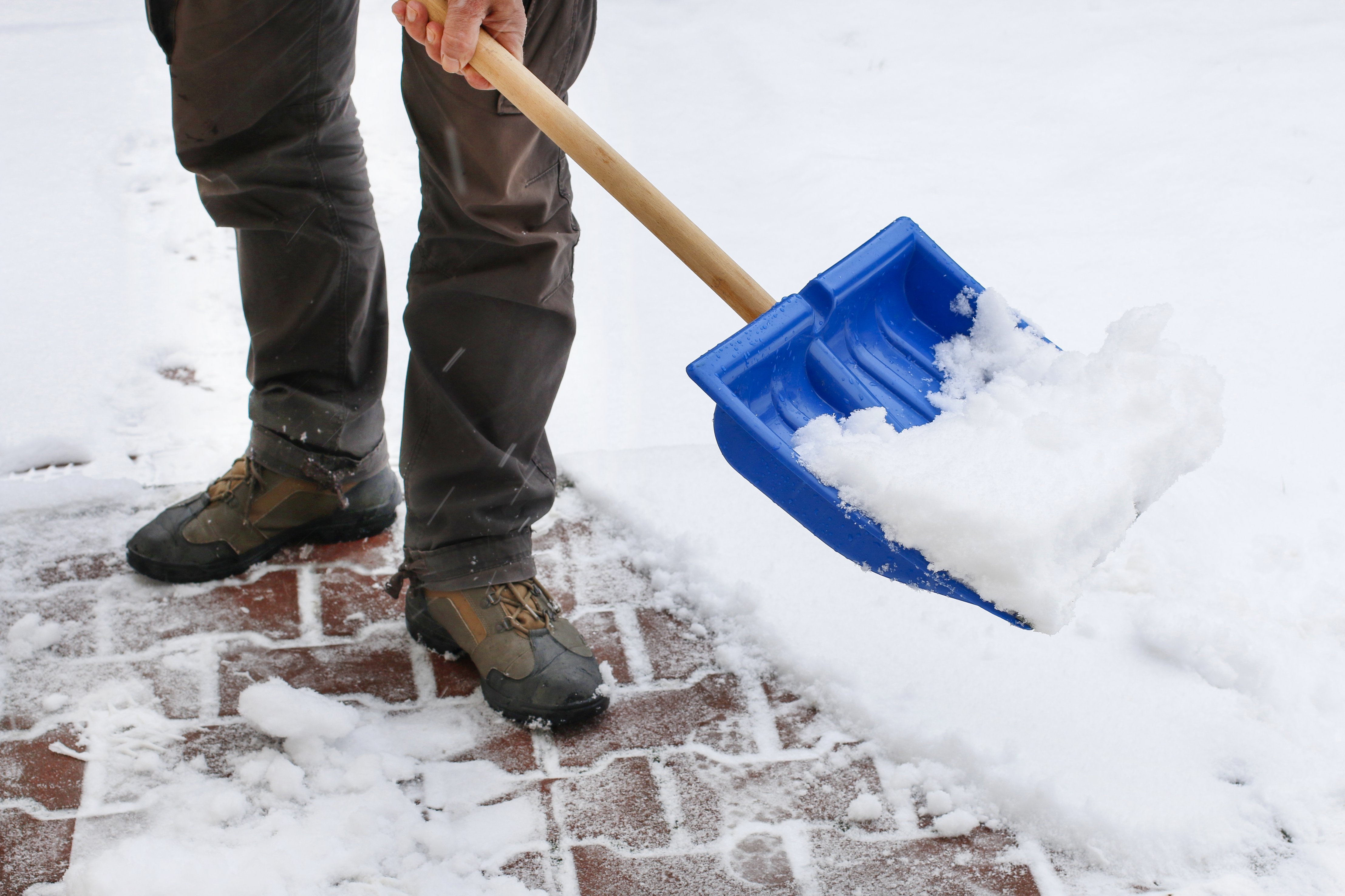 Shoveling snow