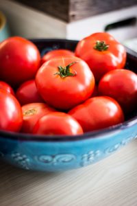 bowl of tomatos