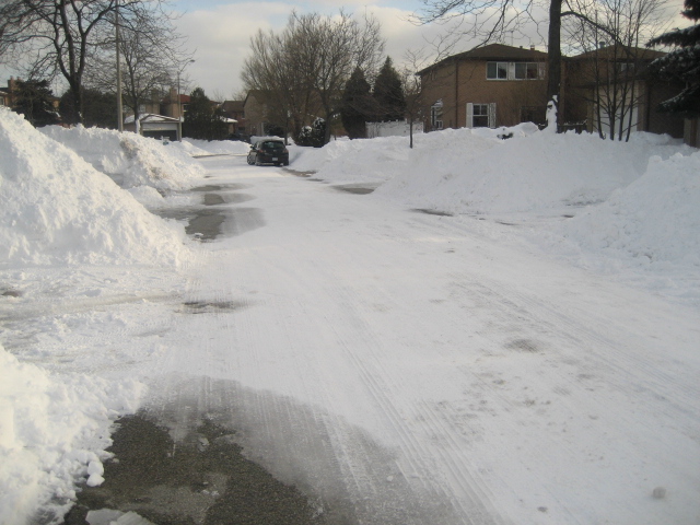 snow covered street