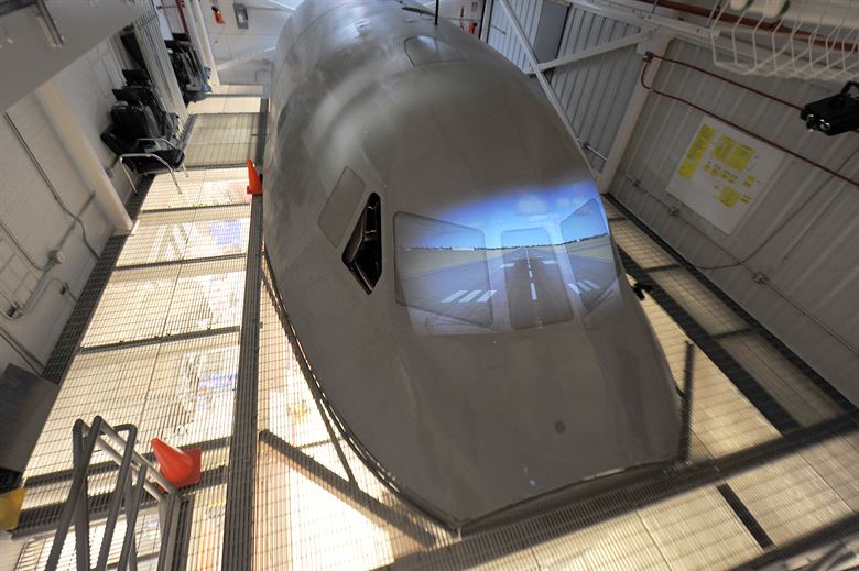 Passenger plane under construction- Aircraft with epoxy resin coating