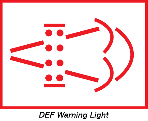 DEF warning light