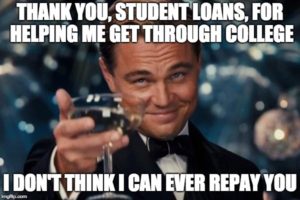 Student Loans Debt Leonardo Dicaprio Meme Toasting millennials