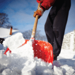 Shoveling snow