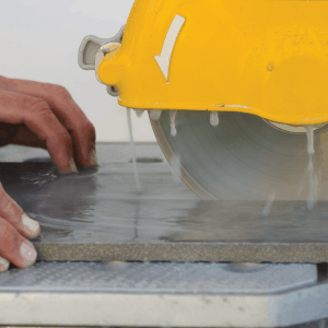 Winter Tile Cutting