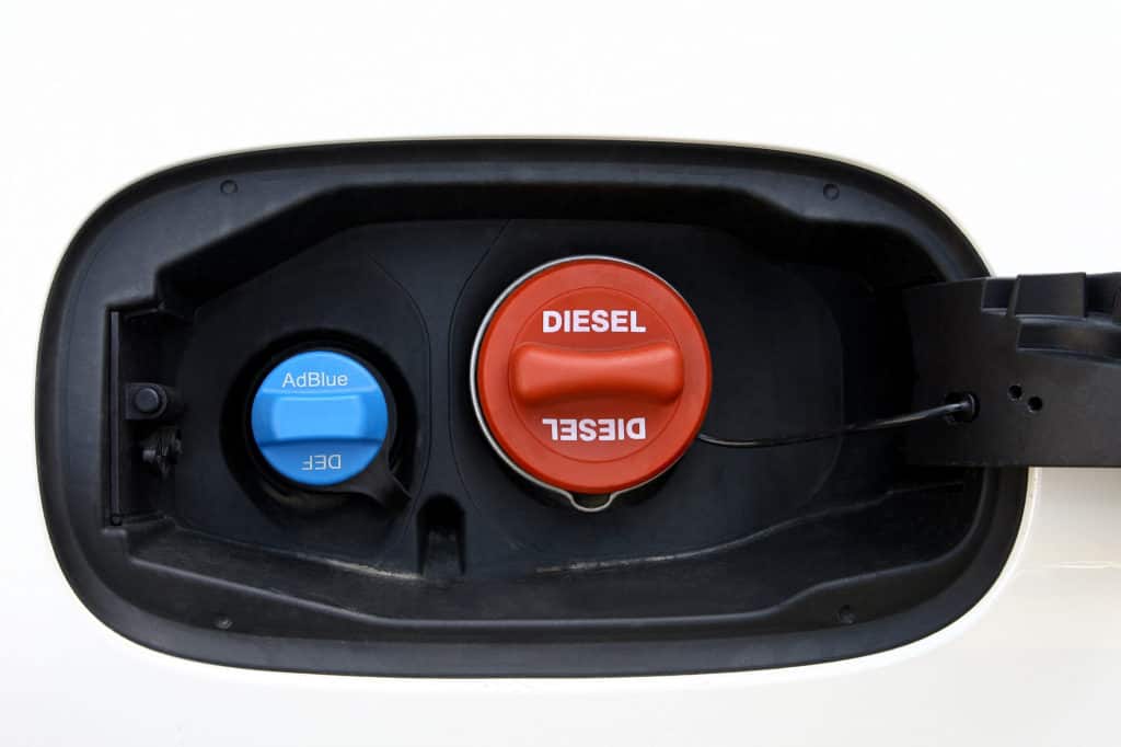 DEF and Diesel fuel tanks