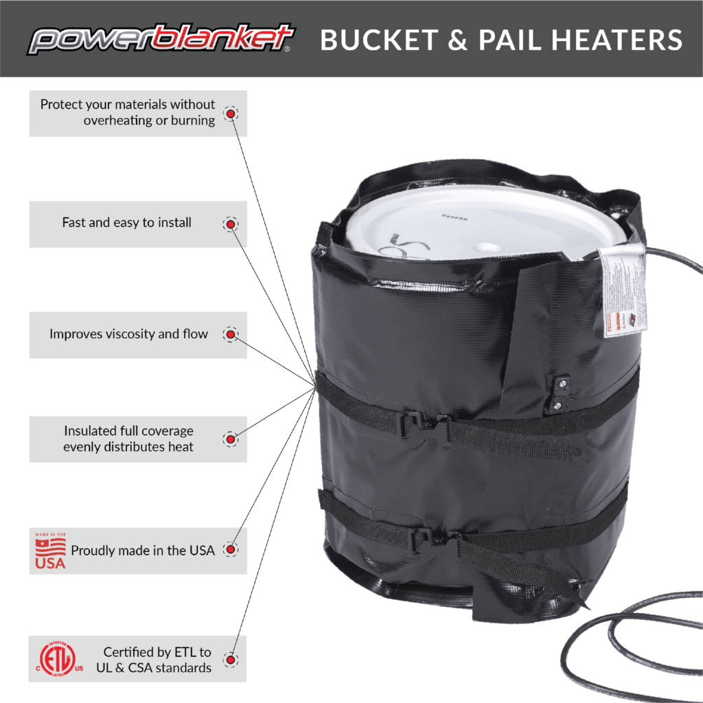 Powerblanket bucket heaters