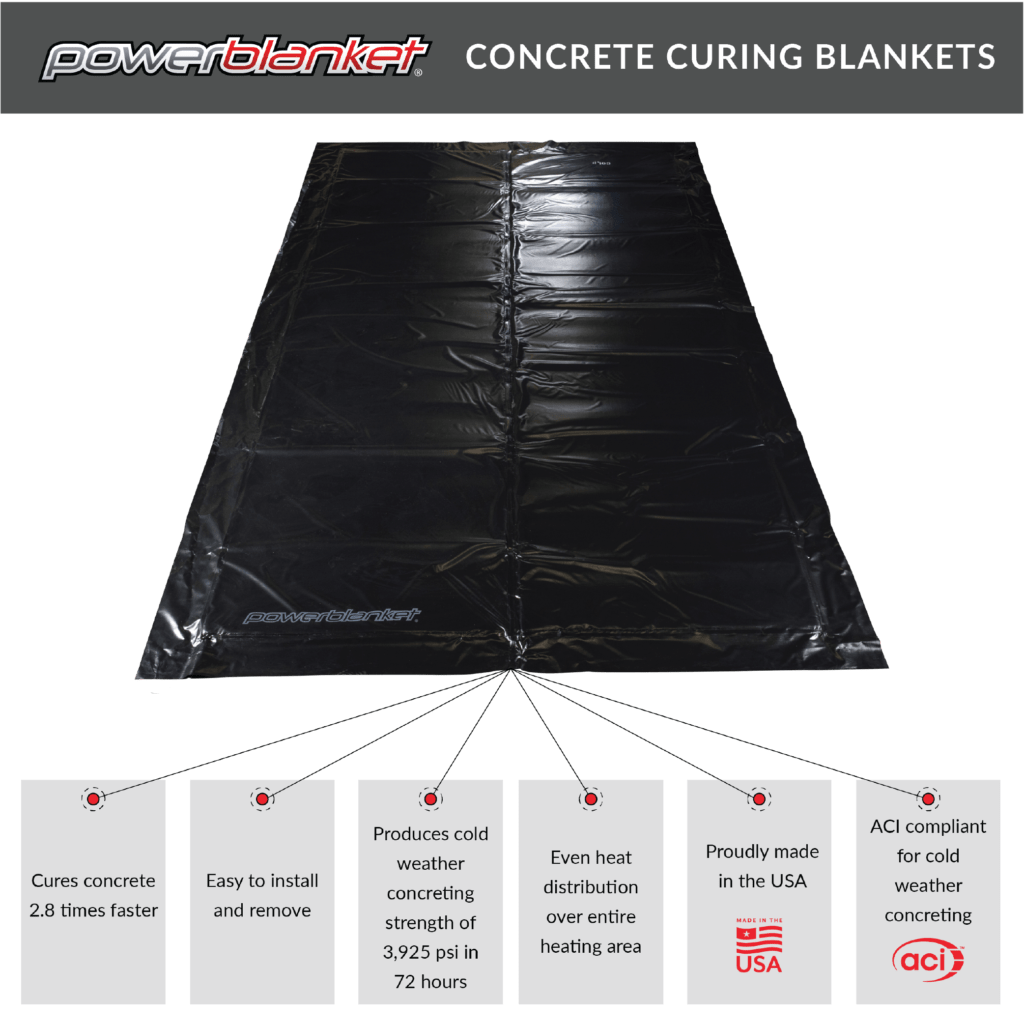 Powerblanket concrete curing blankets