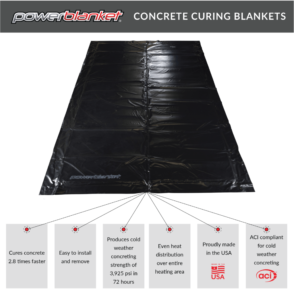 Powerblanket concrete curing blankets