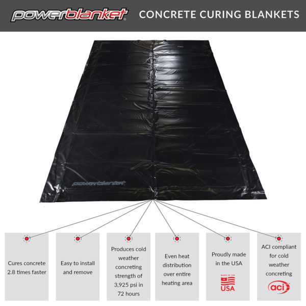 Resinet BB100 - Economy Grade Concrete Curing Blanket - 40 x 100 Yard Bulk  Roll