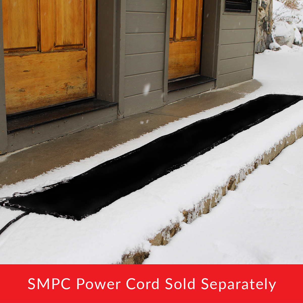 Snow Melting Mat, 2ft x 3ft Heated Walkway Mat, 110V Snow and Ice